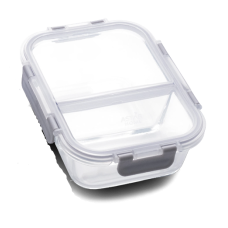 Glass Food Containers with 2 compartments, 1 Pcs of 1040ml